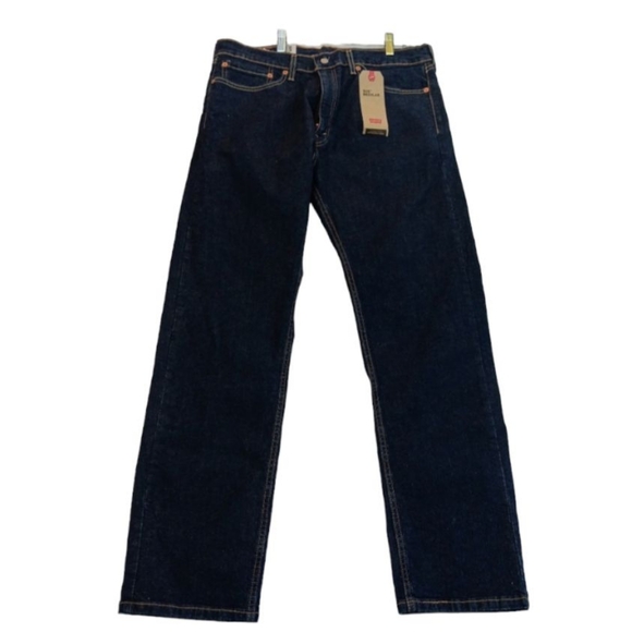 LEVI'S 505 STRAIGHT LEG MEN'S JEANS PANTS BLUE SIZE 36 - Picture 2 of 6